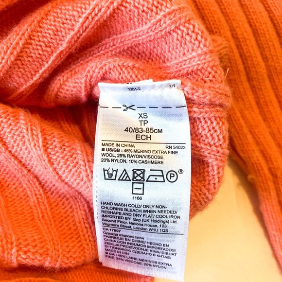 BANANA REPUBLIC Filpucci Sweater Fine Italian Wool Blend Yarn Knit, XS - Picture 6 of 6